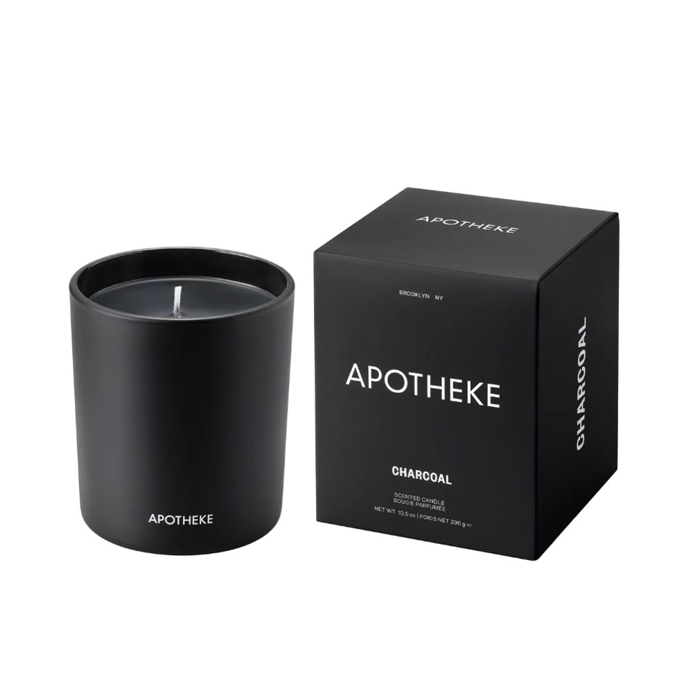 Apotheke Charcoal Scented 11 Oz. Candle - Black NWT